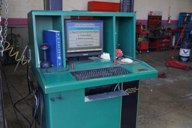 The computer system at The Muffler Shop