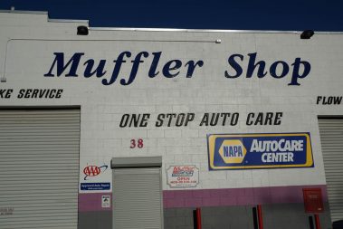 the Muffler Shop building