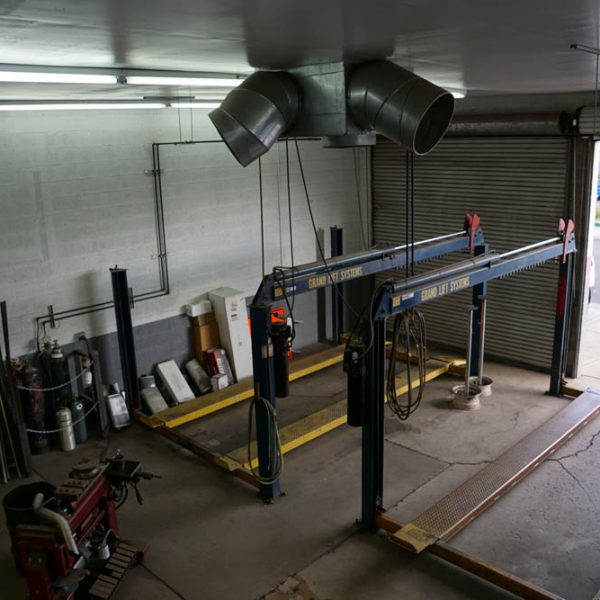 The Muffler Shop's garage